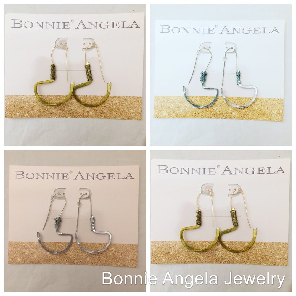 Small Industrial Hoop Earrings (choose color) $25